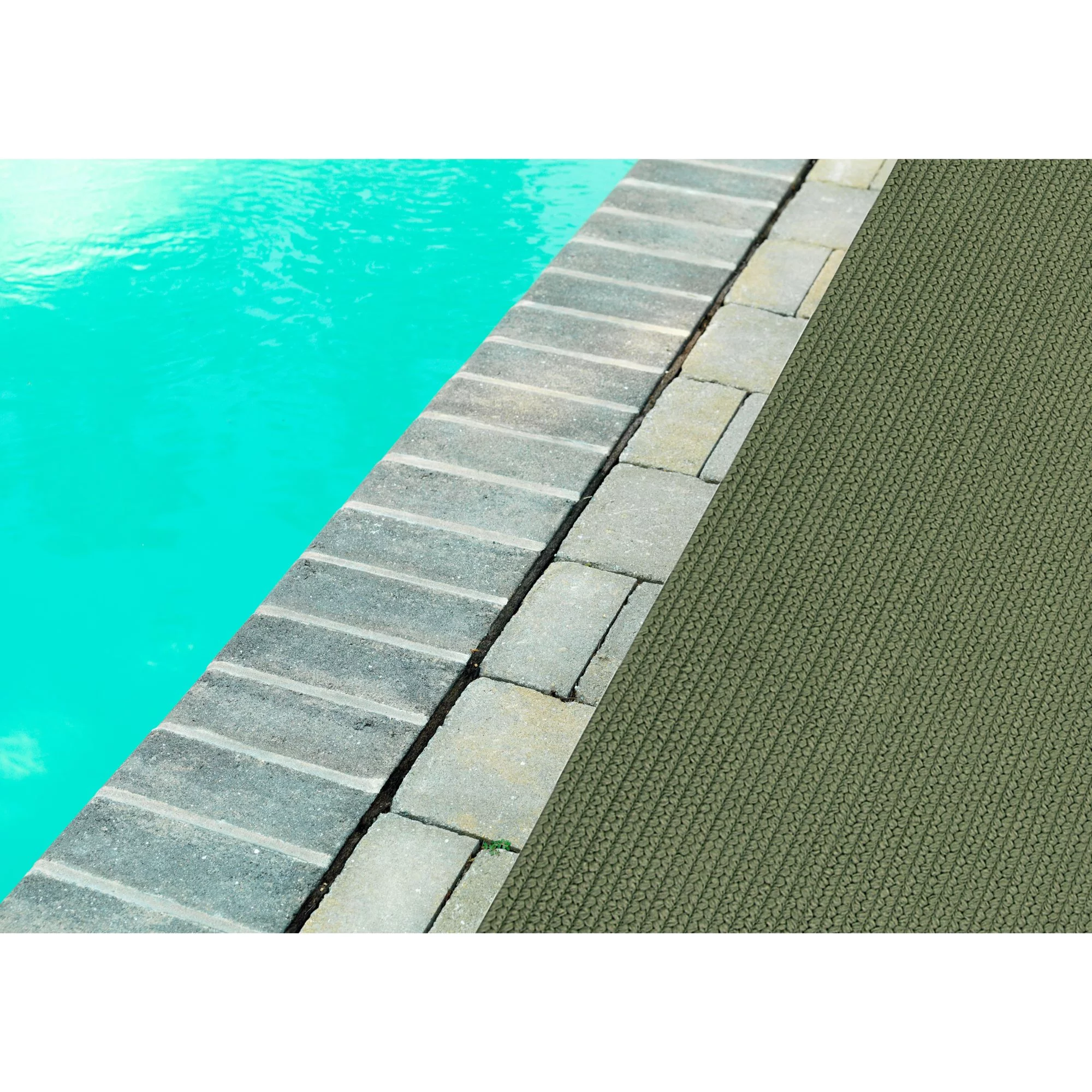Colonial Mills 9' x 11' Moss Green All Purpose Handcrafted Reversible Oval Outdoor Area Throw Rug