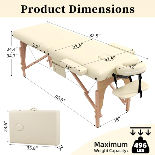 civama Massage Table Massage Bed Portable