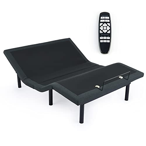 VONLUCE Motorized Bed Frame with Remote Control, Zero Clearance Adjustable Bed Base