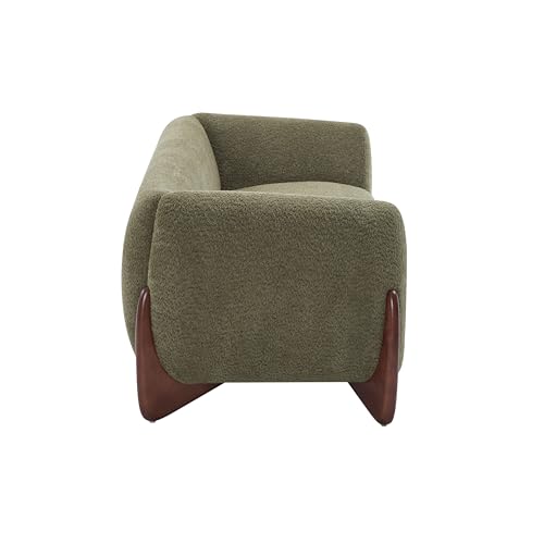 Christopher Knight Home Almab 82 Inches Sofa Couch, Cozy Boucle Upholstered 3-Seater Sofa, Wood Frame Couch, Comfy Couches for Living Room and Office