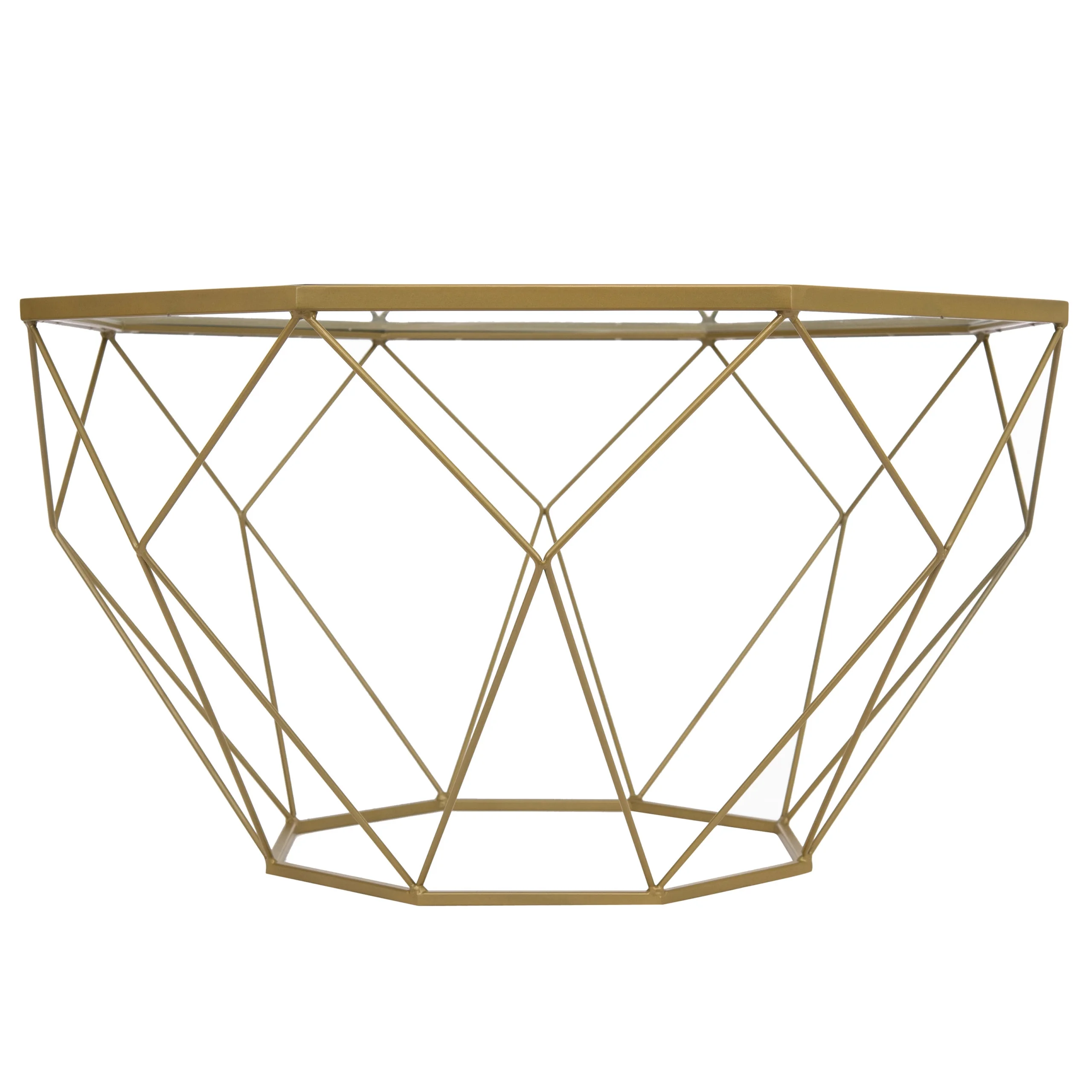 LeisureMod Jefferson 3-Piece Living Room Set with Leather Arm Chairs and Octagonal Coffee Table with Gold Base for Living Room, Black