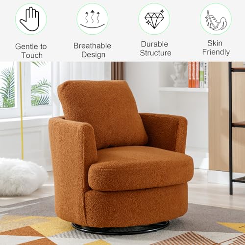 ODUWA Swivel Barrel Chair Set of 2