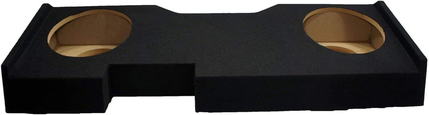 Compatible with 2014 - UP Chevy Silverado Crew Cab Truck Dual 12 Sub Box Subwoofer Enclosure