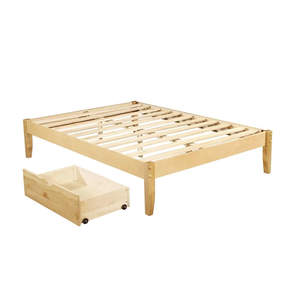 Bella Esprit Drawers for Solid Wood Platform Bed Frame - Set of 2 in Natural
