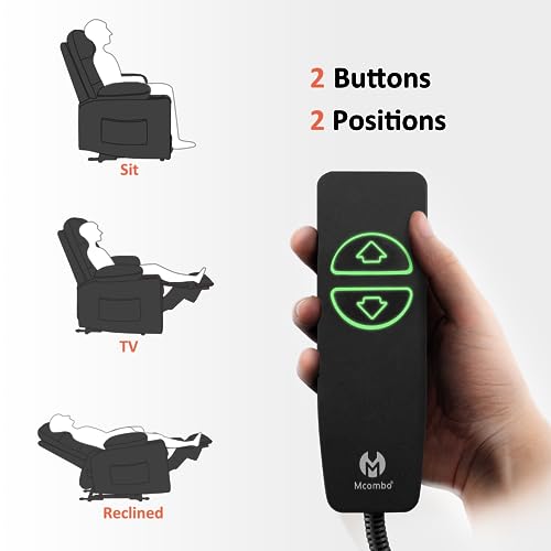 MCombo Zero Gravity Power Recliner Chair with Heat and Vibration Massage, Reclining Chair with USB Ports, Cup Holders for Living Room