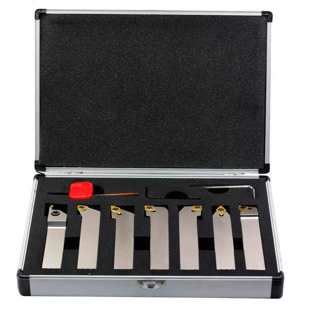 OSCARBIDE 3/4Shank 7 Pieces/Set Indexable Lathe Turning Tool Holder