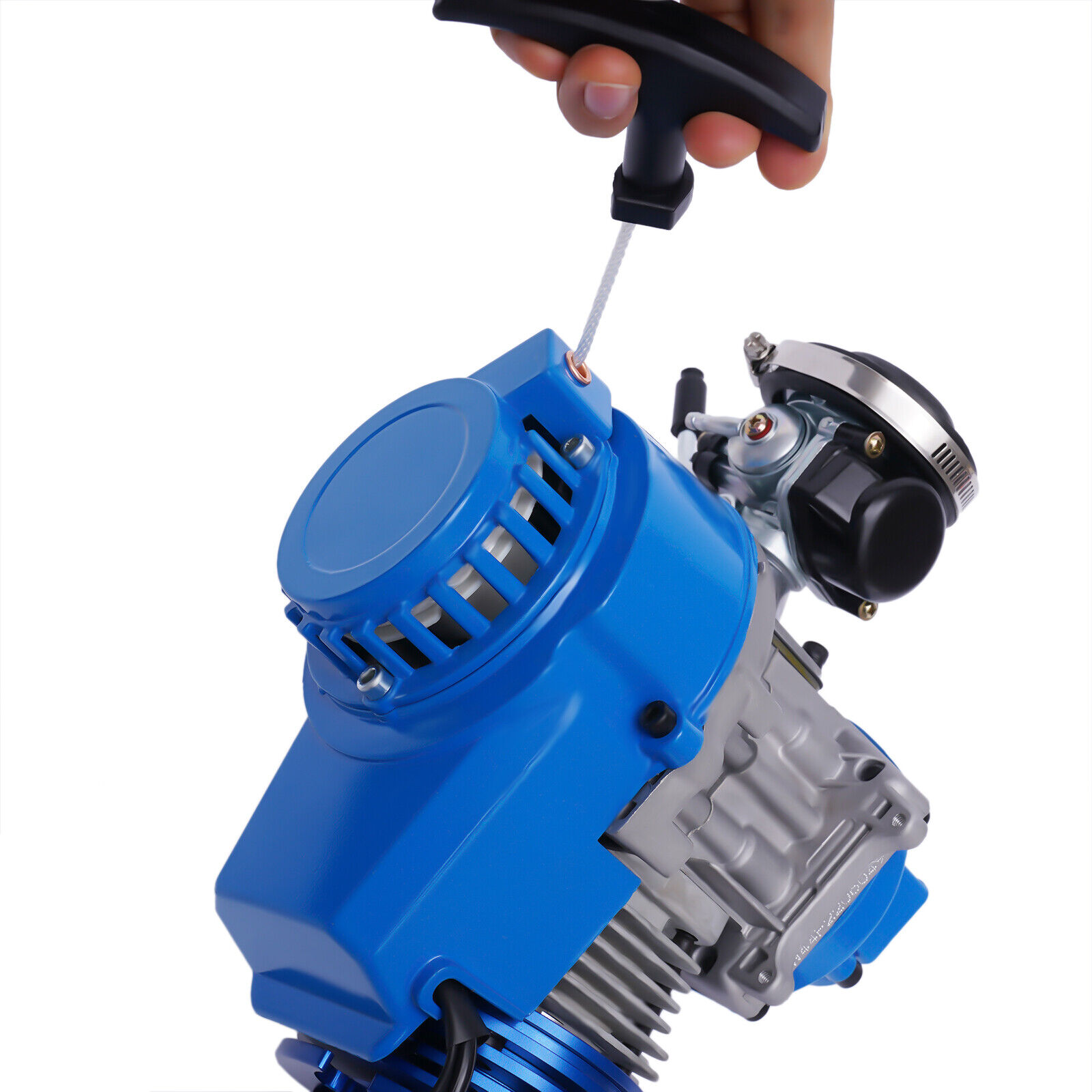 ZhdnBhnos 2 Stroke Complete Racing Engine Motor Pull Start Motorized Bike Engine Kit for Pocket Mini Dirt Bike ATV Scooter Quad