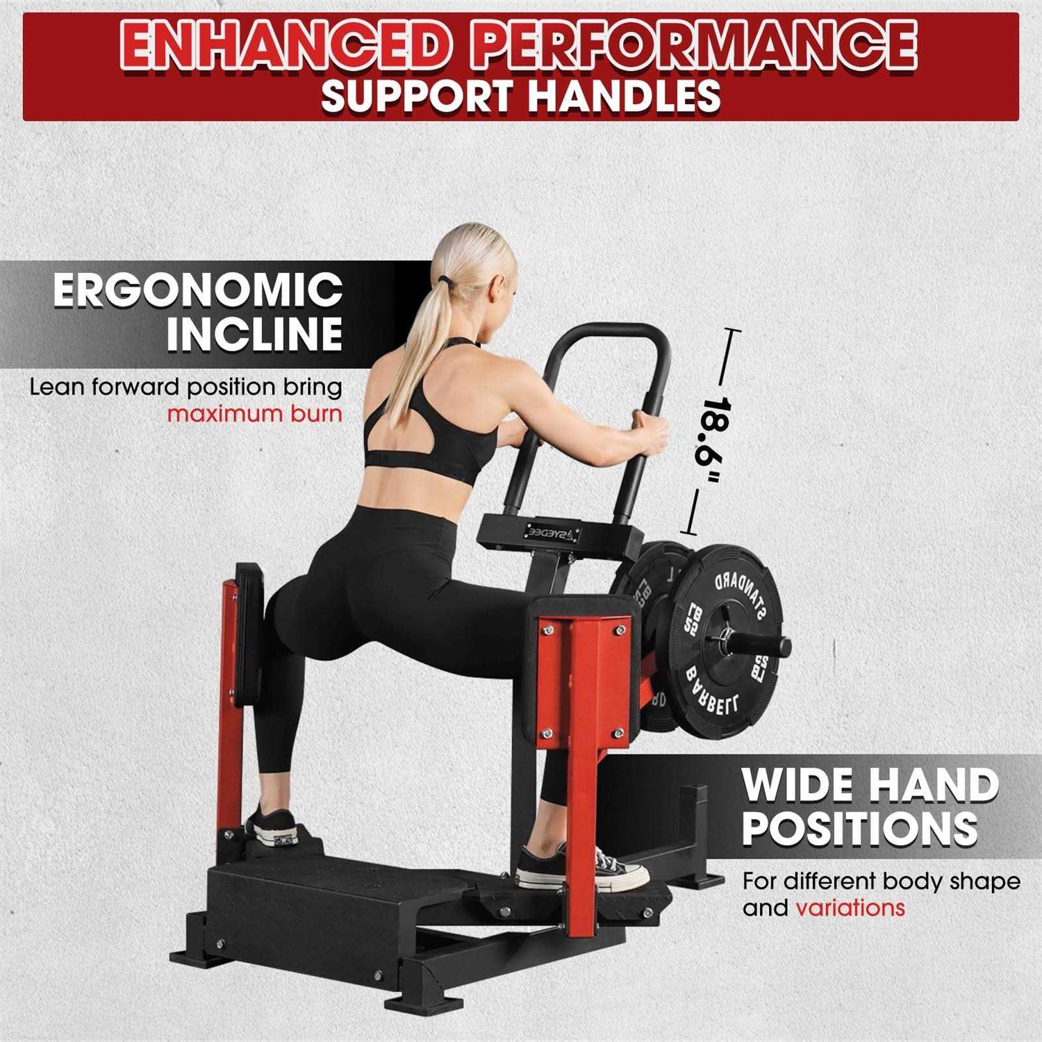 Syedee Standing Hip Abductor Machine 450lbs Plate-Loaded Inner Thigh Machine - Sports Supplies Online Store