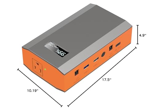 Portable Power Bank with AC Outlet 65W 110V External Battery Pack