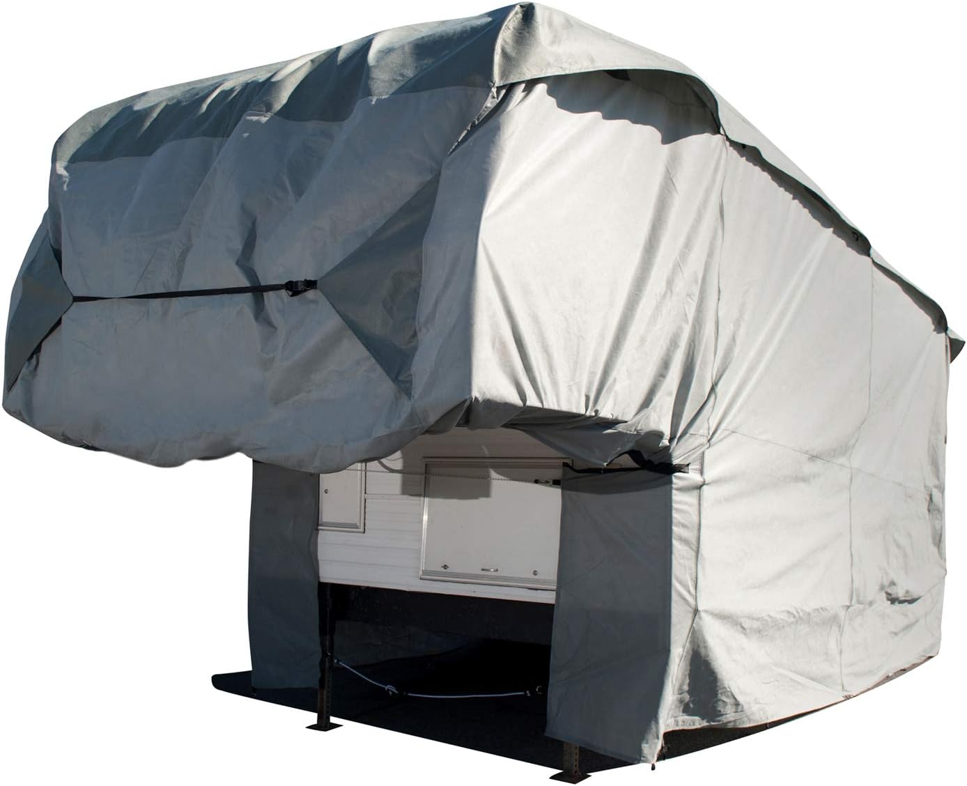 Budge Truck Camper Covers Fits Truck Camper RVs 10' to 12' Long (Gray, Polypropylene) (RVRB-71)