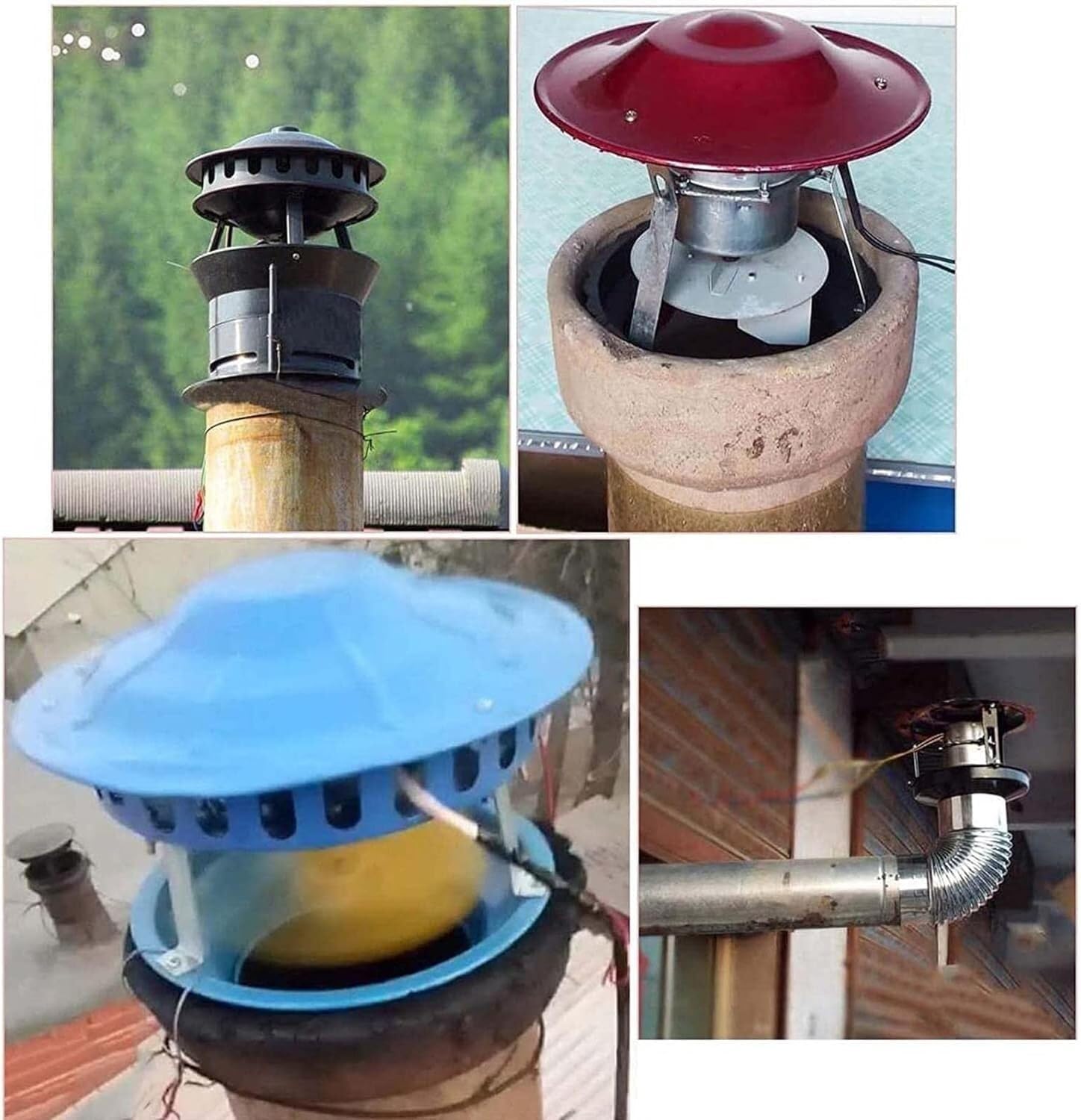 Chimney Fan, Chimney Fireplace Fan, Chimney Fan Fan Blower Dust Chimney Induced Train Fan Ventilator Fireplace Exhaust Air Smoke Fan