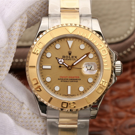 Yacht Master 1 Goldmix ( Gold & Blue Dial ) Stainless Steel 40mm