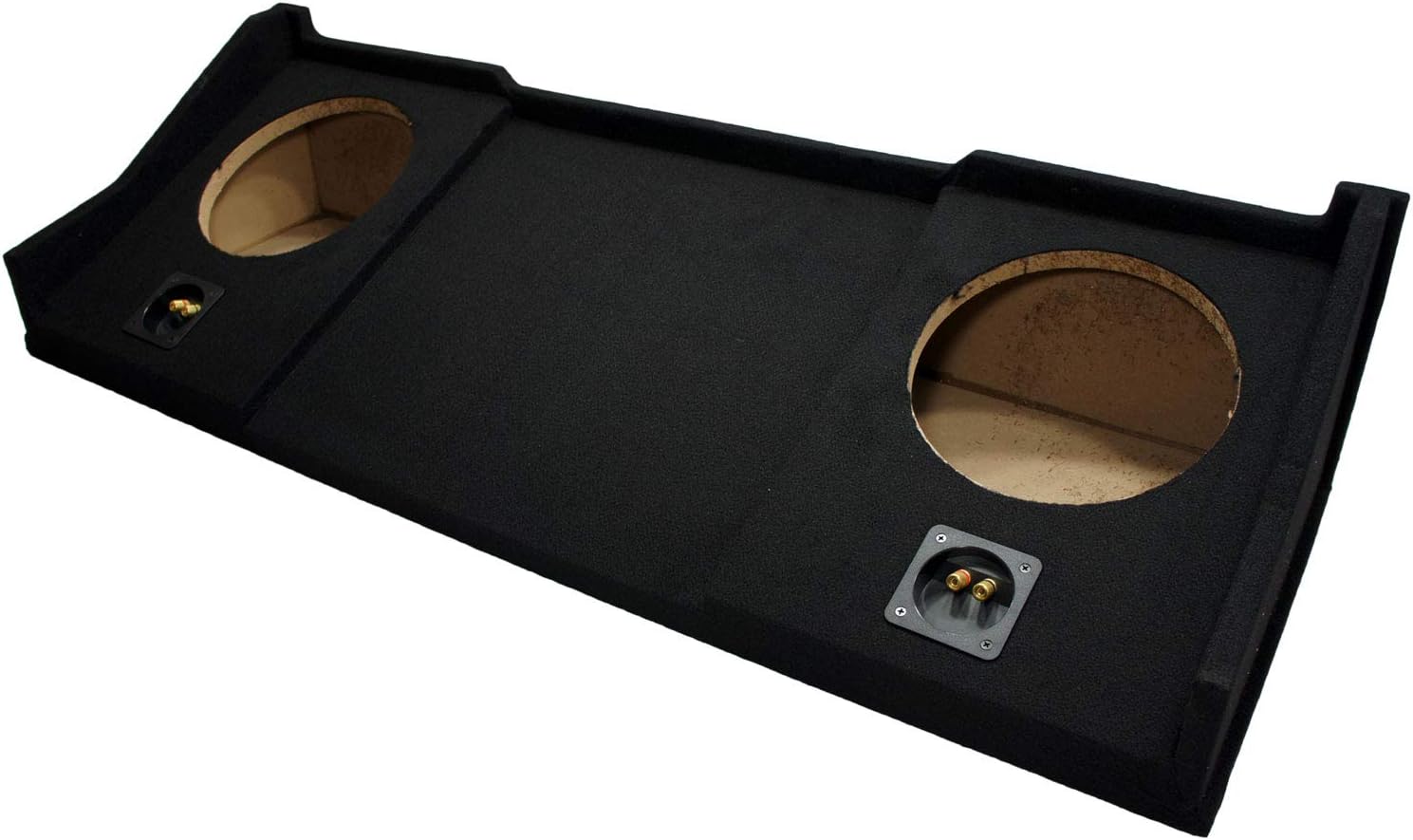 ASC Compatible with 1998-01 Dodge Ram Extended/Quad/Club Cab Truck Dual 10 Subwoofer Sub Box Speaker Enclosure