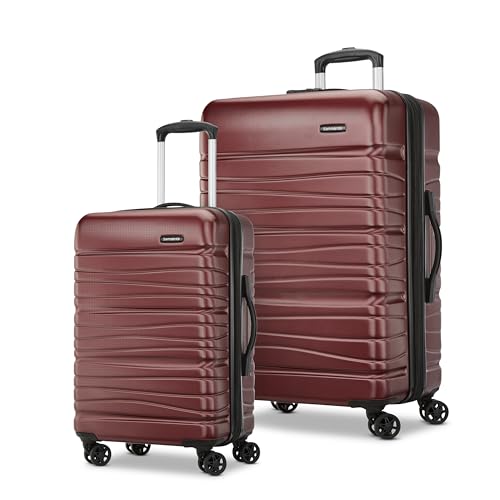 Samsonite Evolve SE Hardside Expandable Luggage with Double Spinner Wheels, Bass Black, Carry-on