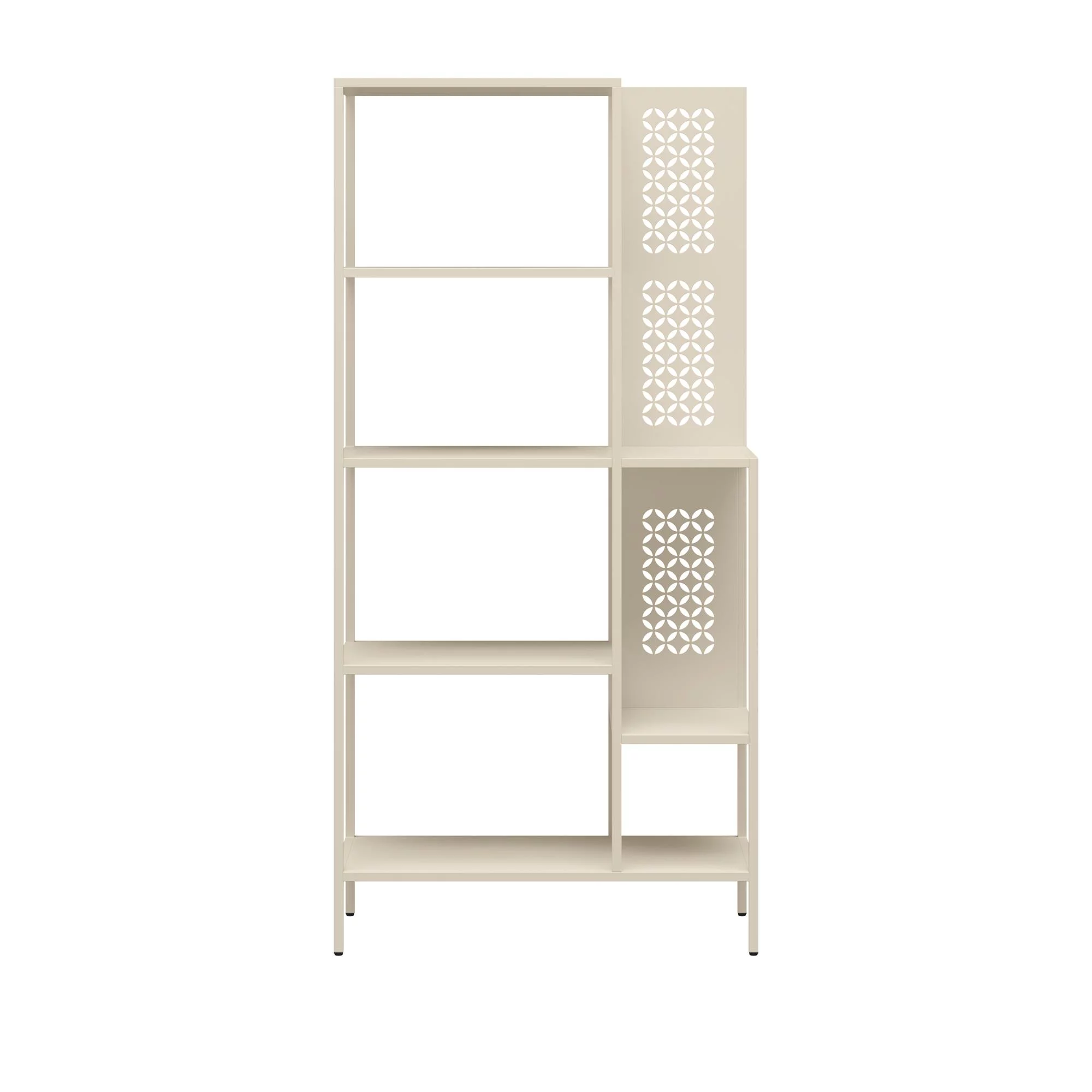 Mr. Kate Annie Metal Bookcase, Parchment