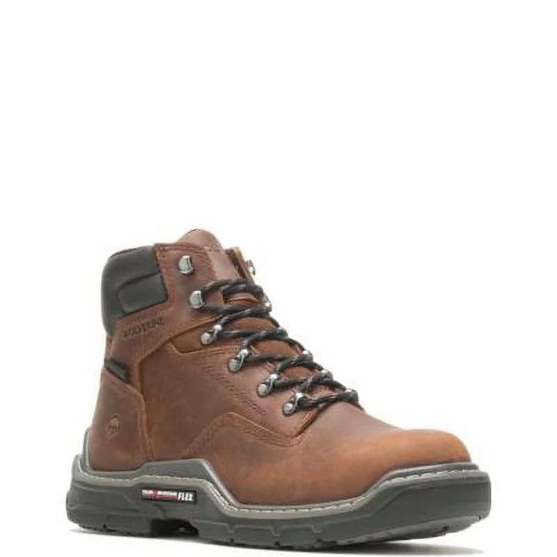Wolverine Raider DuraShocks Waterproof 6" CarbonMAX Work Boot Men Peanut - Curated Treasures Market