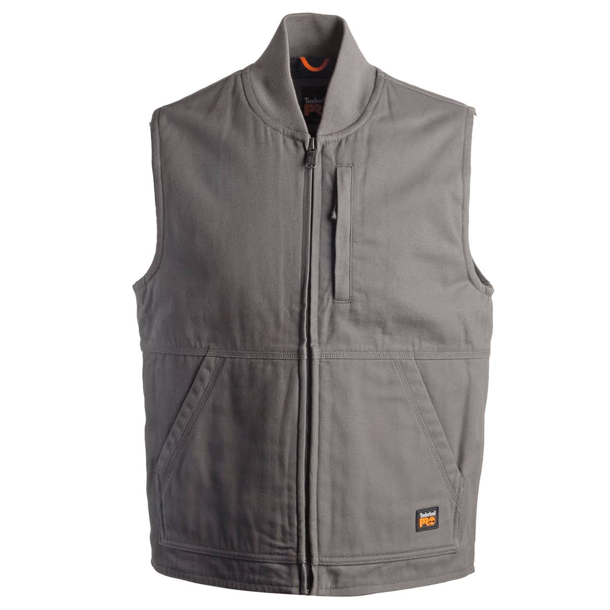 Timberland Pro Men&s Gritman Lined Canvas Vest, Pewter