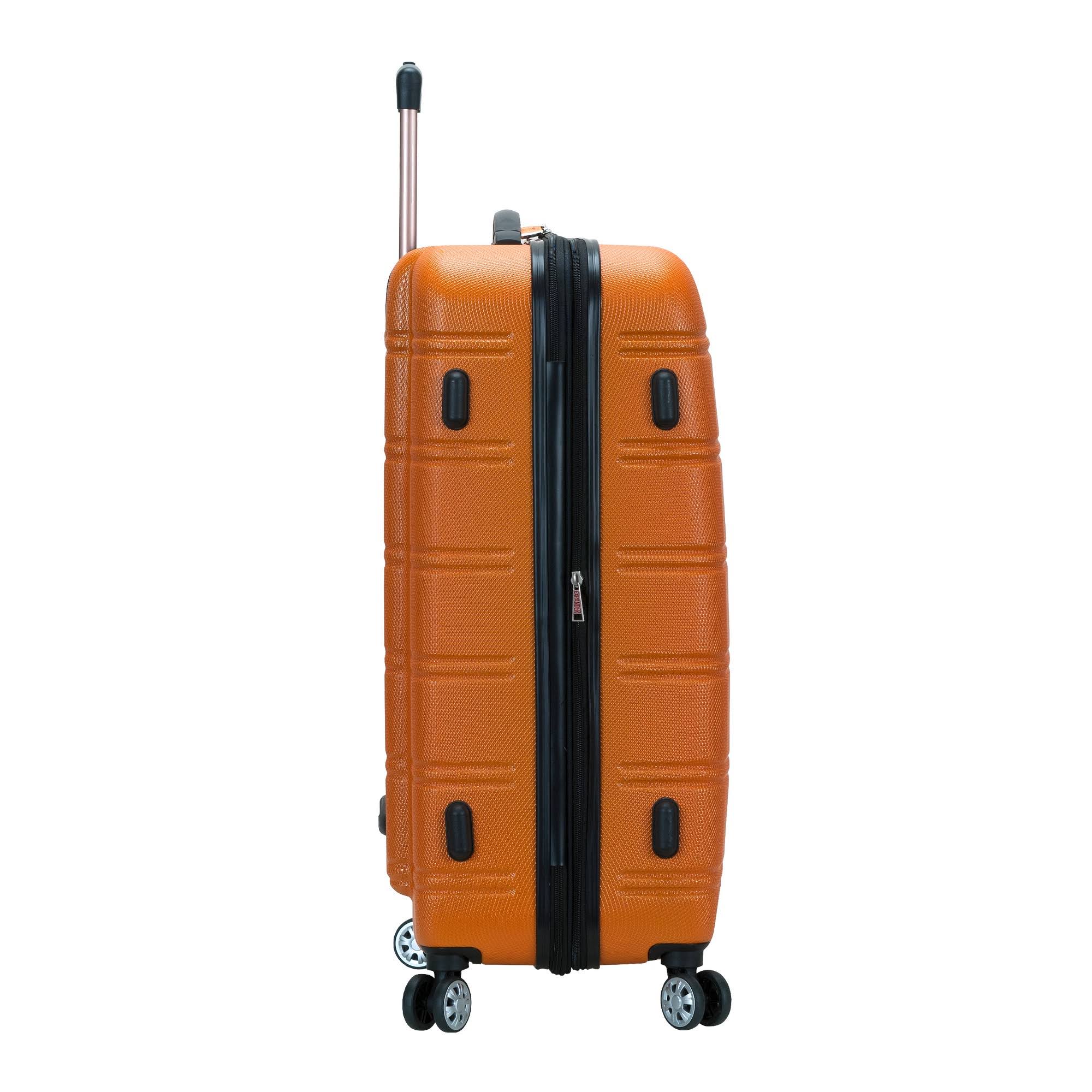Rockland Orange 28 in Expandable ABS Dual Wheel Spinner