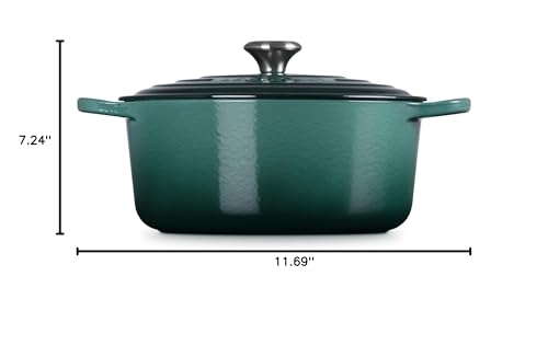 Le Creuset Enameled Cast Iron Signature Round Dutch Oven, 5.5 qt., Cerise