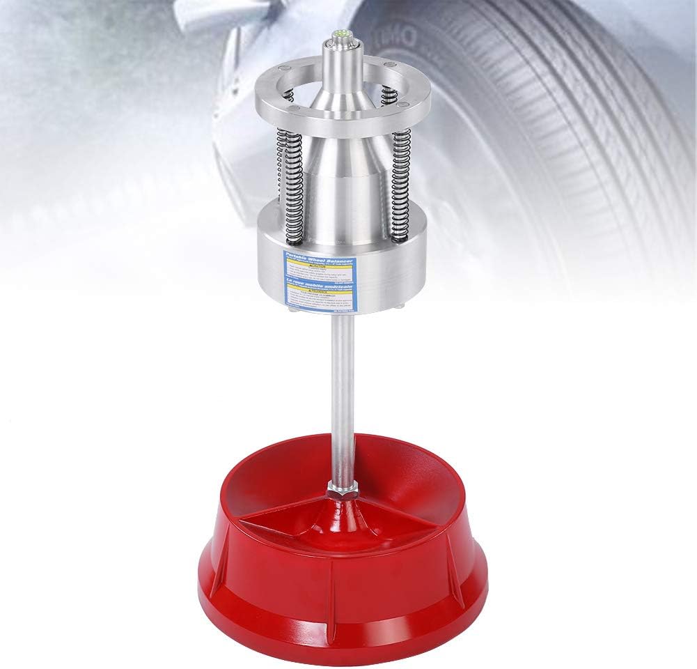 Qiilu Wheel Alignment & Balancing Tools, Bubble Wheel Balancer Portable Hubs Wheel Tire Balancer Heavy Duty Rim for Cars Truck