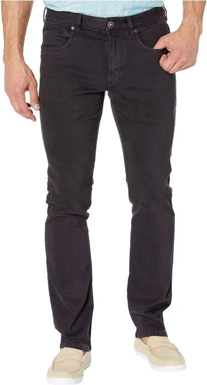 Tommy Bahama Boracay Brushed Twill Five-Pocket Pant - Black