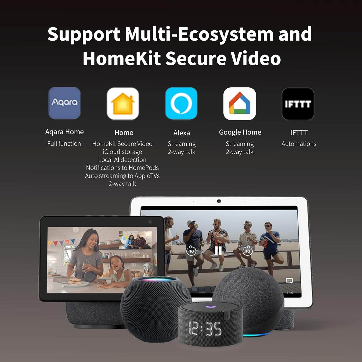 Aqara Video Doorbell G4 (Chime Included), 1080p FHD HomeKit Secure Video Doorbell Camera, Local Face Recognition and Automations, Wireless or Wired