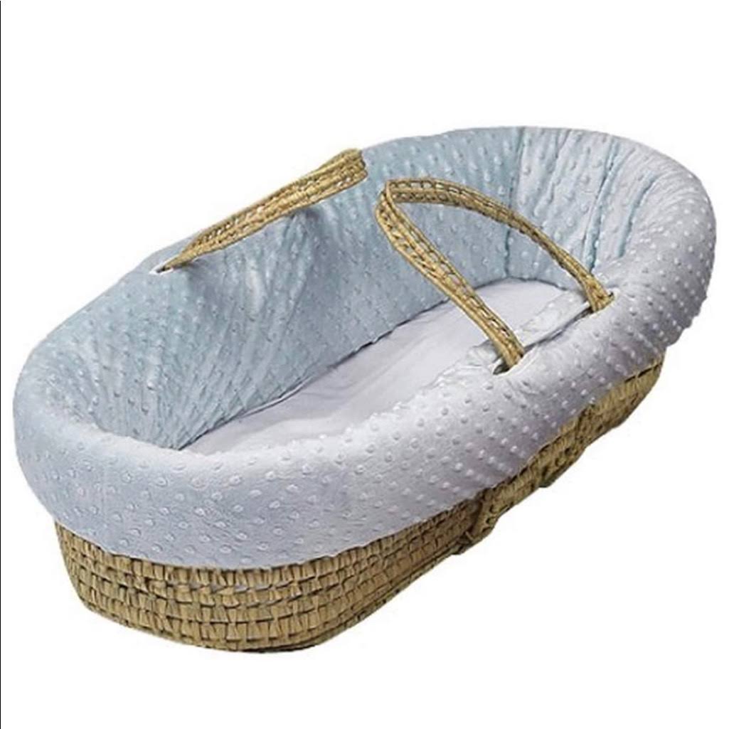 Natural Cable Knit Moses Basket
