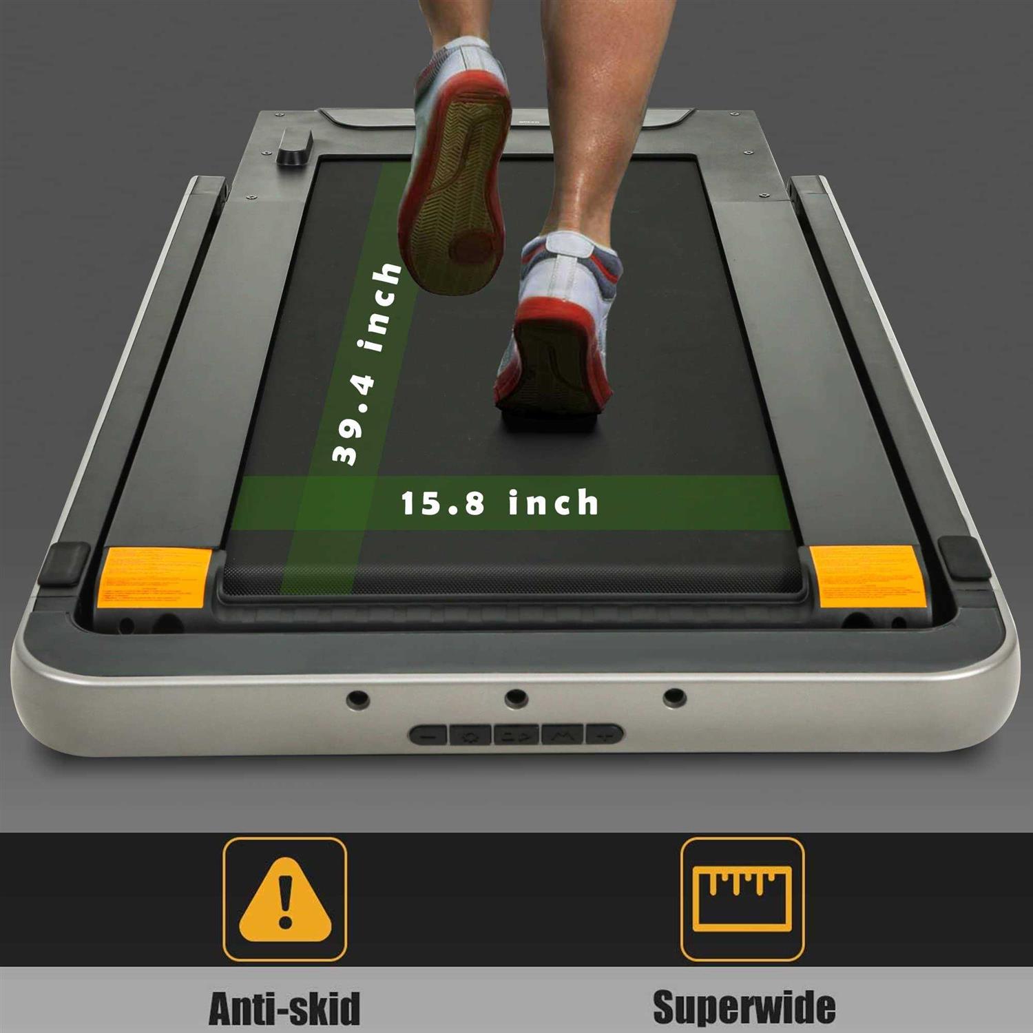 2 in 1 Under Desk Treadmill 2.5HP Folding Electric Treadmill Walking Jogging Machine for Home Office with Remote control