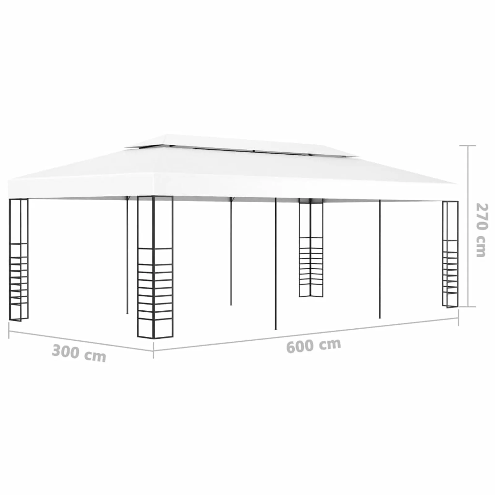 Suzicca Gazebo Marquee 236.2"x118.1" White