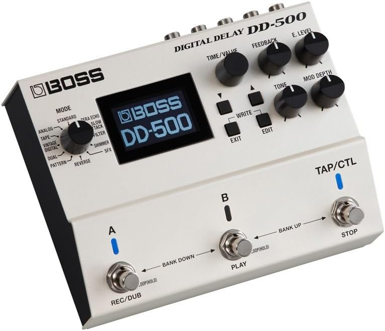 Boss DD-500 Digital Delay Pedal with 1 Year Free Extended Warranty