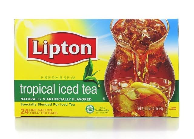 Lipton Tropical Iced Tea - 24 bags, 21 oz box