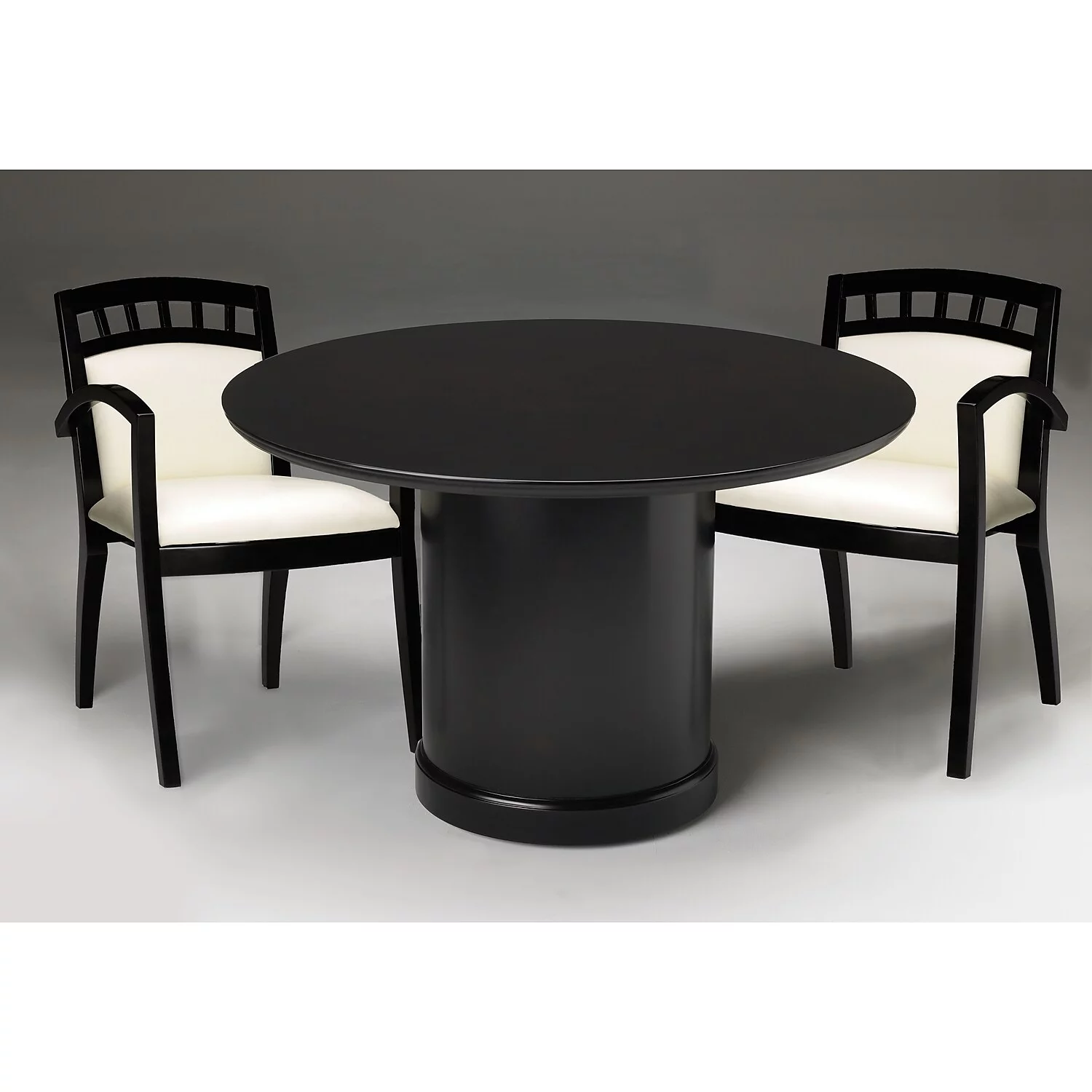 Safco Sorrento 4' Round Conference Table with Column Base in Espresso