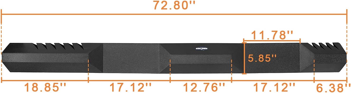 V8 GOD Wrangler JLU Side Step Running Board Rock Slider Side Rail for Jeep Wrangler JL Unlimited 2018 2019 2020 2021 2022 4-Door (Driver and