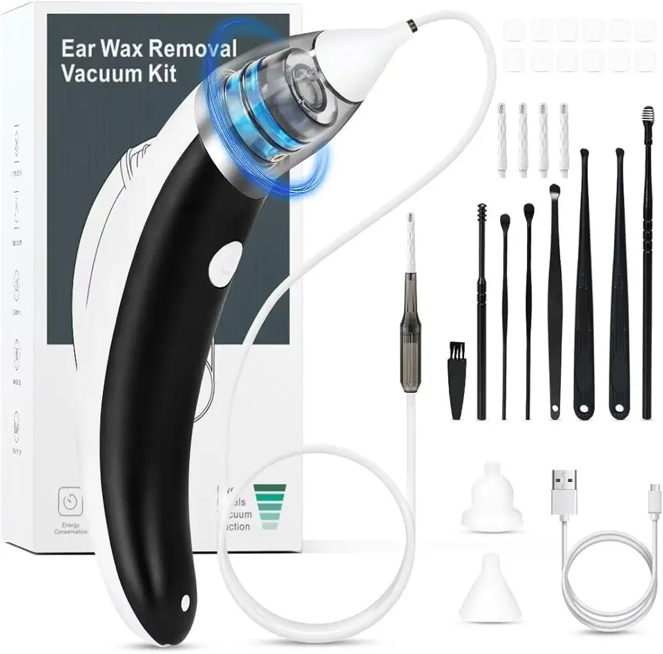 Sponsored Ad - Ear Vacuum Ear Wax Removal Kit with 5 Levels Strong Suction