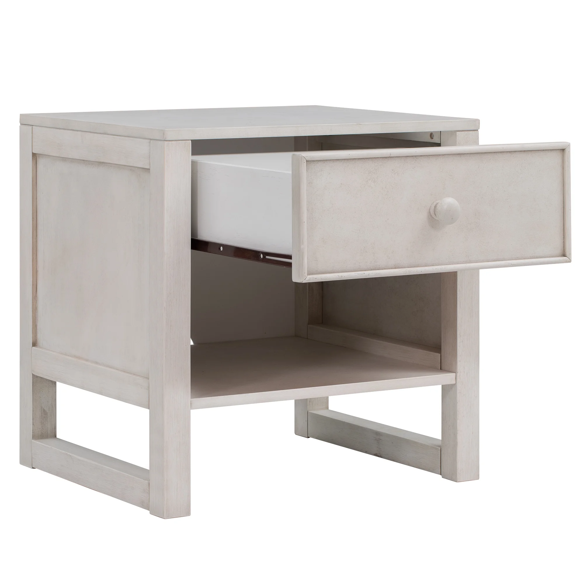 3-Pieces Bedroom Sets Full Size Platform Bed with Nightstand and Dresser,Antique White