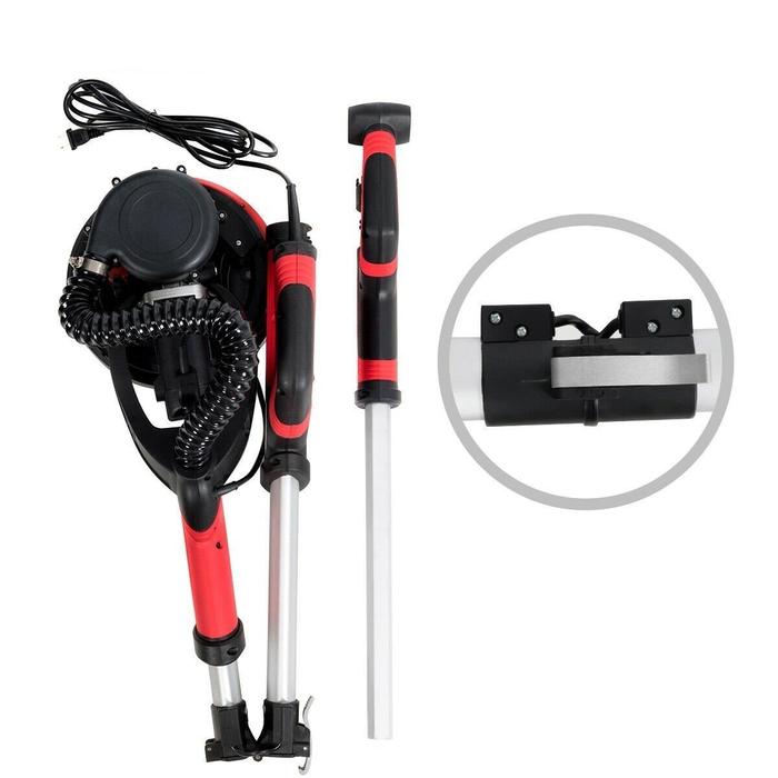 Powerful 9′′ Electric Drywall Ceiling Pole Sander Dustless Vacuum W/ LED
