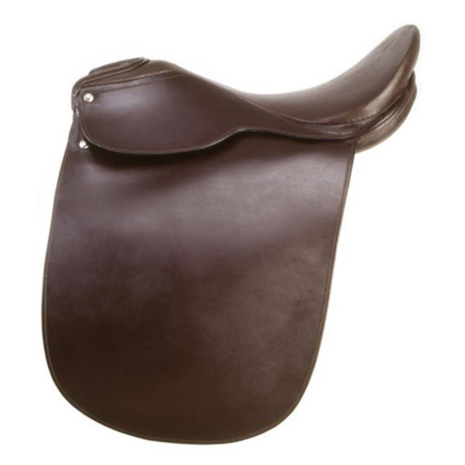 EquiRoyal Gold Winner Equitation Saddle - Brown - 20 in.