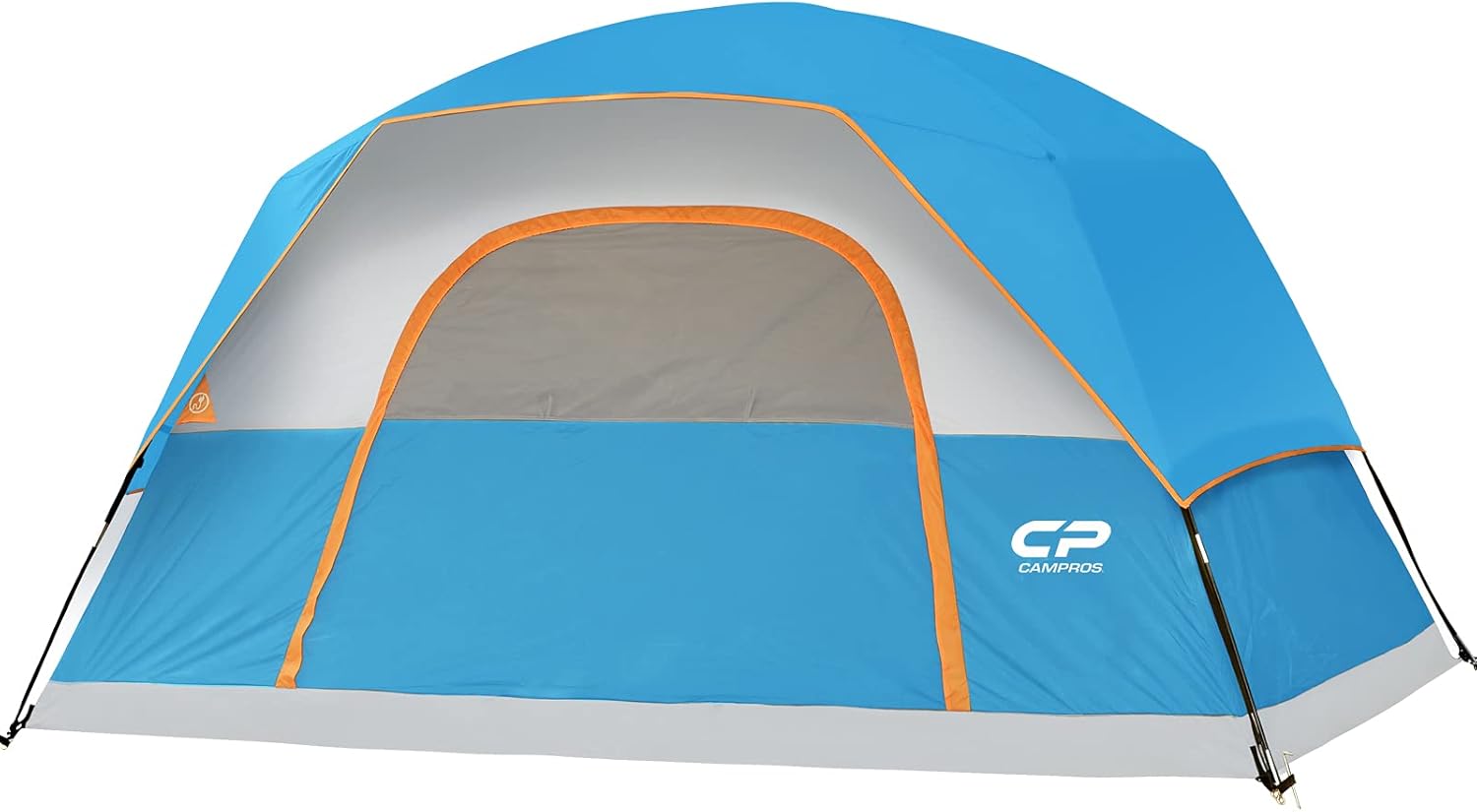 CAMPROS CP Tent 4/6 Person Camping Tents, Waterproof Windproof Family Dome Tent with Rainfly, Large Mesh Windows, Wider Door, Easy Setup
