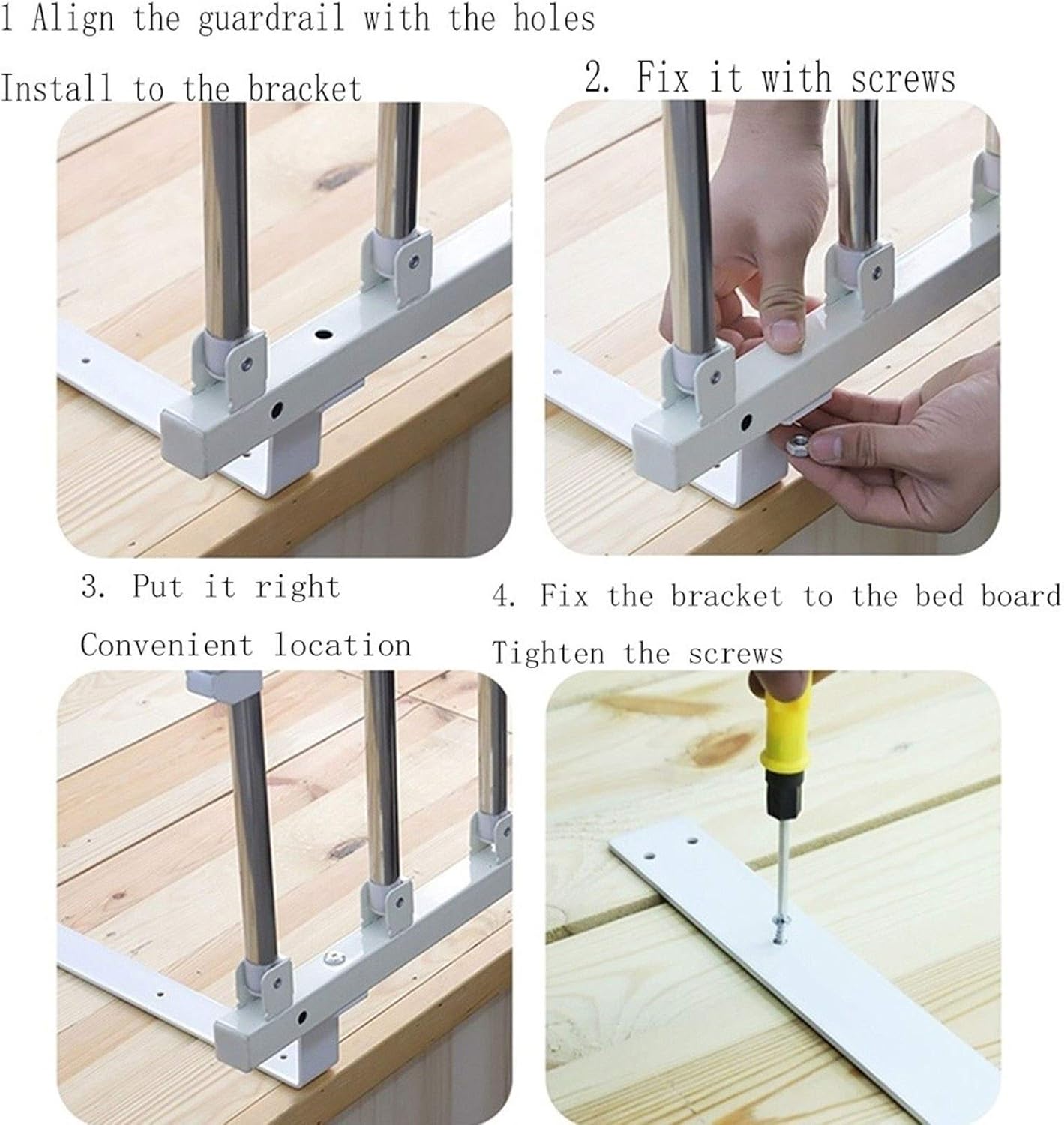 BETTKEN Safety Side Guard for Elderly Assist Handle Railing Side Rail for Adults Kids Handicap Safety Assistance Devices Medical Bed Safety &