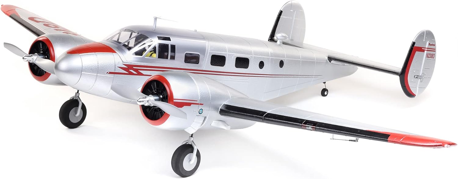 E-flite Twin Beechcraft D18 1.5m PNP EFL106275 Airplanes P&P Electric