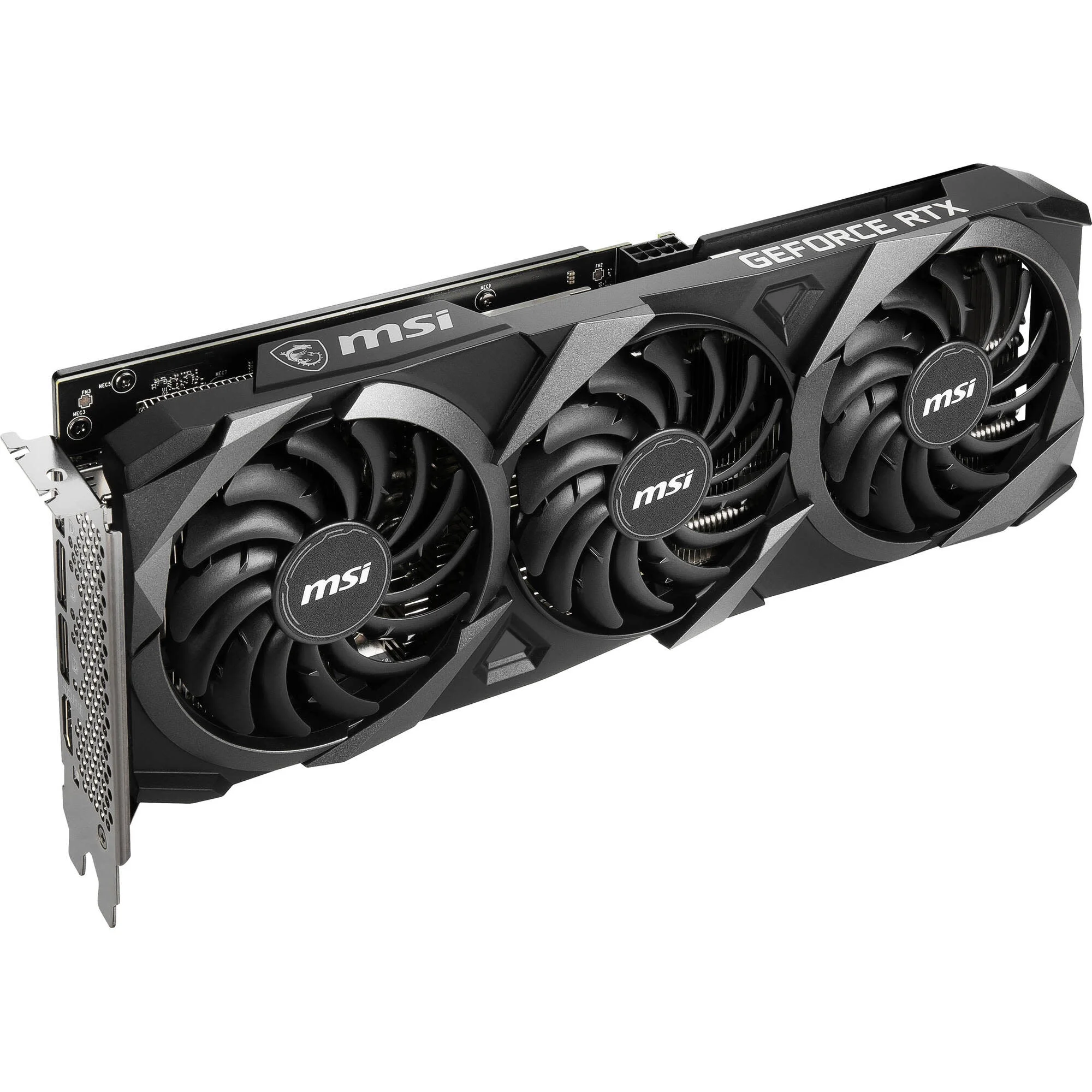 MSI GeForce RTX 3060 Ti VENTUS 3X OC Graphics Card, 8GB GDDR6, Ray Tracing, Efficient Cooling