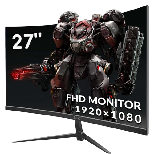 ZZA 32-Inch QHD Curved Gaming Monitor - 2K Resolution, 165Hz Refresh Rate, 1ms Response Time, FreeSync & G-Sync, HDR10, 122% sRGB Coverage, DP/HDMI