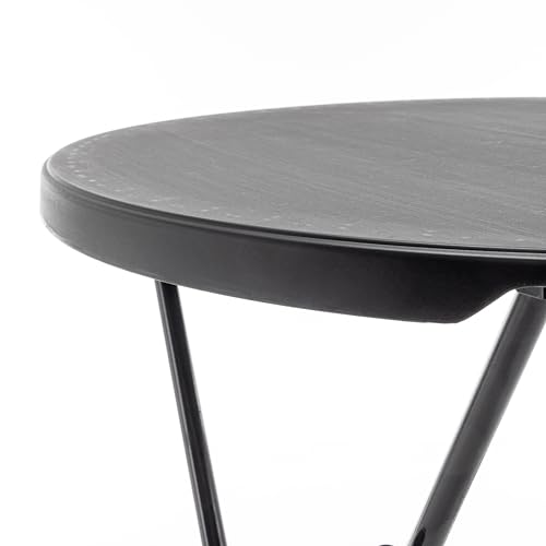 BTEXPERT White 2.63 Foot 32in Round Plastic Bar Height Folding Cocktail Table 330lb Weight Capacity Commercial Portable Banquet Dining Wedding Party