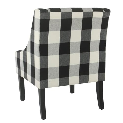 HomePop Velvet Swoop Arm Accent Chair, Suri Blue