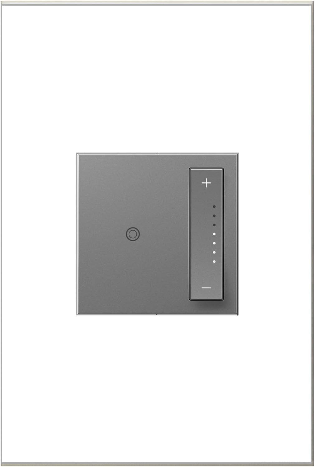 Legrand adorne700W sofTap Tru-Universal Wi-Fi Ready Master Dimmer, (Incandescent, Halogen, MLV, Fluorescent, ELV, CFL, LED), Magnesium Finsh