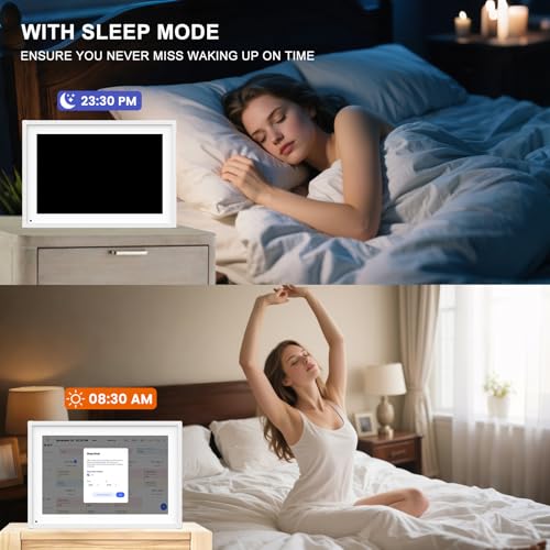 10.1 Inch Smart Digital Calendar Planner & Chore Chart, IPS HD Touchscreen Interactive Display for Family Schedules