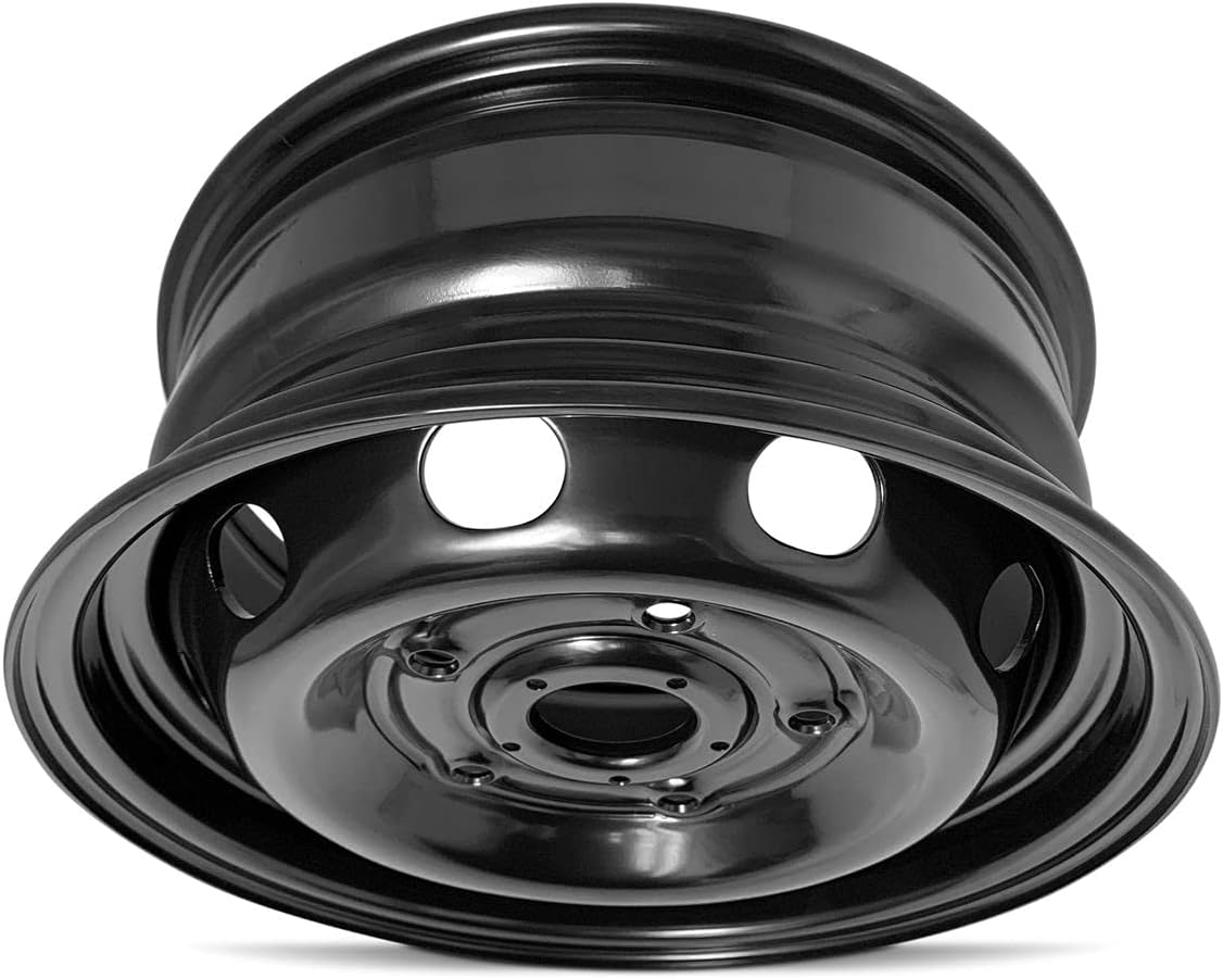Road Ready Car Wheel for 2015-2021 Ford Transit 150 16 inch 5 Lug Black Steel Rim Fits R16 Tire - Exact OEM Replacement - Full-Size Spare