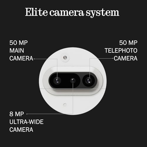 Nothing Phone (3a) Smartphone, 6.77" 120Hz AMOLED Display, 50MP Triple Camera System, Snapdragon 7s Gen3 Processor, Bluetooth 5.4, IP64 Waterproof