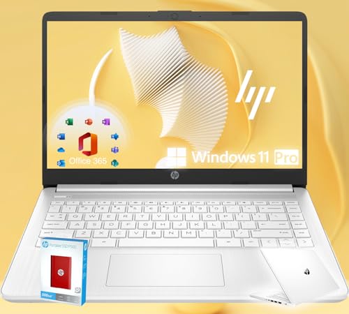 HP 14 Ultrabook • Intel 4-Core CPU • Back to School Limited Edition with Microsoft 365 • 32GB RAM • 1.6TB Storage (128GB OnBoard withHP 512GB P500