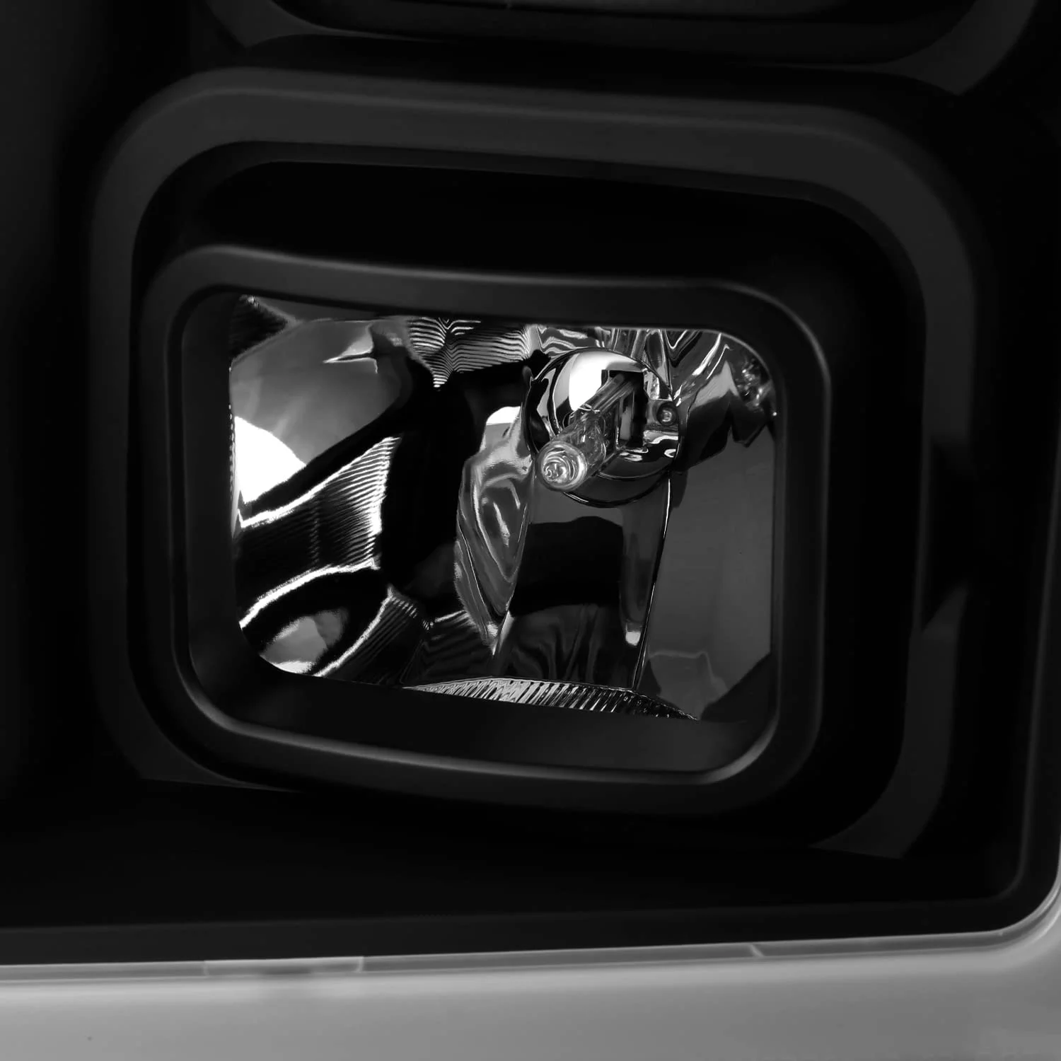 AKKON - Fits 2007-2014 GMC Yukon XL 1500 2500 [LED C-Tube DRL] Projector Black Smoked Headlights Pair Driver+Passenger - Radiant Selections
